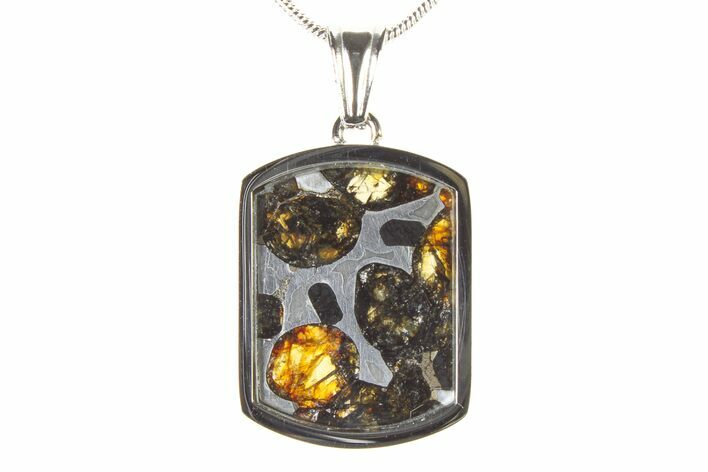 Sericho Pallasite Dog Tag Meteorite Pendant - Kenya #336102